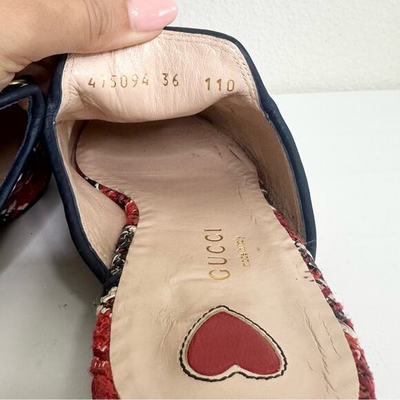 Gucci Princetown Tweed Mules Size 36 - Picture 6 of 7